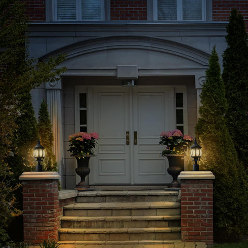 588004 3-Inch Design House Outdoor Pier Mount Base for Post Lights Only, Fits Diameter Light Posts, Weather-Resistant