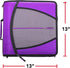 Case-it The Mighty Zip Tab Zipper Binder - Deep Purple D-146 - 3 Inch O-Rings - 600 Sheet Capacity - 5 Color Tab