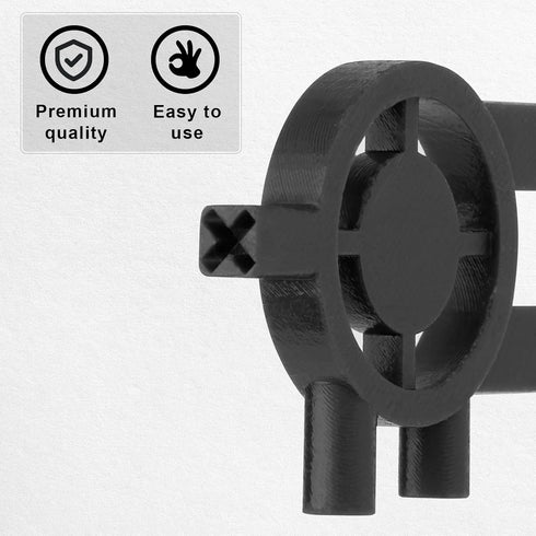 BOXOB 10pcs 3-in-1 Paper Towel Dispenser Key for Cintas & Sanis, Toilet Paper Dispenser Key Replacement with Key Rings