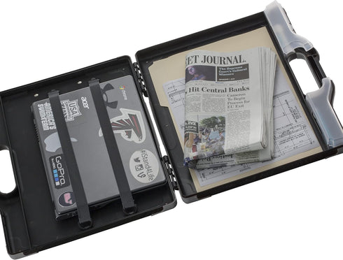 Officemate Carry All Clipboard Storage Box, Letter/Legal Size, Black and Gray (83324)