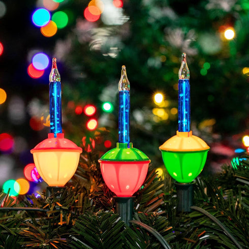 Novelty Lights 3 Light Traditional Christmas Bubble Light Replacement Pack, Blue, 3 Pack