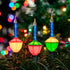 Novelty Lights 3 Light Traditional Christmas Bubble Light Replacement Pack, Blue, 3 Pack