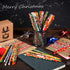 Kolewo4ever 200 Pieces Christmas Pencils Wood Pencils with Eraser Tops, 12 Styles