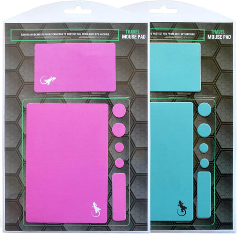 Gecko Travel Tech Mouse Pad Adhesive Bottom - Sticks to Any Surface - Portable -