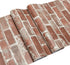 Red Brick Wallpaper, Self-Adhesive Peel and Stick Waterproof for Home Decoration