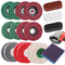 18Pcs 4 Inch Buffering Wheels Polishing Kit with Compound for Angle Grinder,Includes