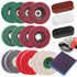 18Pcs 4 Inch Buffering Wheels Polishing Kit with Compound for Angle Grinder,Includes