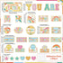 Hippie Affirmation Station Bulletin Board Set Groovy Bulletin Board for Classroom Decor Rainbow Mental Health Posters Positive Affirmations Accents Cutouts for Teachers School Chart Wall Supplies by Naozinebi