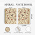 Bird Flower Spiral Notebook, Floral Journal with 164 Pages, 5.5"x8.3" College Ruled for Office School Supplies
