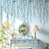 Blue Hanging String of Pearls Succulents Vine Wall Decals Peel and Stick,