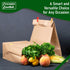 Concession Essentials 12x7x17 inches, 57lb 125 Count Paper Grocery Bags, Kraft Brown