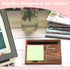 Team Sticky Note Holder - Wooden Notepad & Pen Holder, 6.5" x 4.7" Sticky Note Pad Holder Dispenser for Desk, Team