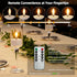 8Pcs Rechargeable Flameless Tea Lights Candles with Charging Station Battery Tea Lights with Remote & Timer LED