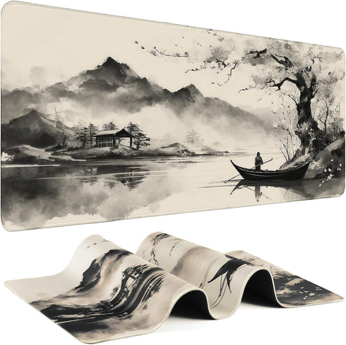 Yuhijoy Gaming Mouse Pad - (31.5"11.8") Japanese Painting Large Mouse Pads for Desk