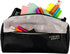 Five Star Pencil Pouch, Pencil Case, 9-Pocket Pouch, 4" x 8", Black/Grey (505600A-ECM) by Five Star