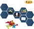Hexagon Felt Board Tiles, Self Adhesive Wall Bulletin Boards with Push Pins for Home Office Classroom Decor