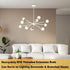 M10 180 Threaded Extension Poles Lighting Fixture Downrods Stems & Degrees Sloped Ceiling Adapter Kits for Pendant