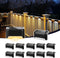 PATIOWIN Solar Deck Lights Outdoor, Solar Step Lights Waterproof Led Lights for