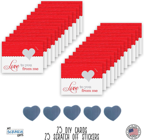 My Scratch Offs 25 DIY Make Your Own Scratch Off Cards for Lunchbox Love Notes and Coupons
