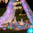 300 100 8 Dazzle Bright LED Easter String Lights, FT Colorful Connectable Waterproof String Lights Clear Wire