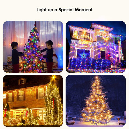 300 108FT 11 BlcTec Christmas Lights, LED UL Certified Color Changing Christmas Tree Lights with Remote, Modes, Timer