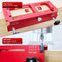 deceptia 2.5" 5" 1/4" 5/8" Door Hinge Jig, Aluminum Alloy Door Hinge Router Jig with Scale, Adjustable Mortise Template