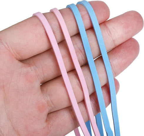 Mr. Pen Large Rubber Bands 110 Pack Pink and Blue Extra Large Office Supplies