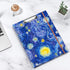 Rimilak Spiral Clipboard Folio with Refillable Lined Notepad, 14.5 x 9.8 Inch, Starry Sky Design