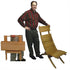 Woodcraft Project Paper Plan To Build Cross-Brace Chair And Folding Table -