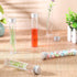 Dandat 80 Pcs 65ml Clear Flat Plastic Test Tubes with Screw Caps for Sample Testing and Party Favors