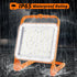 SETEN 2-Pack 50W 8,000LM (500W IP65 10ft 5000K Super Bright LED Work Light - Equivalent), Waterproof, Heavy Duty Cord