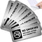 No Smoking Sign, No Vaping Sign for Home Business, Metal Self Adhesive Industrial Warning Signs, 7 x 3 Inch for Office