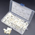 OD 9mm ID 5.5mm ABS Plastic Round Spacers Assortment Kit - Wall Plate spacers for M5 Screws, Lengths from 3mm to 25mm