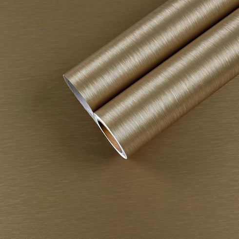 Stainless Steel Contact Paper for Countertop, Waterproof Heat Resistant Peel and Stick Wallpaper, 17.7 x100