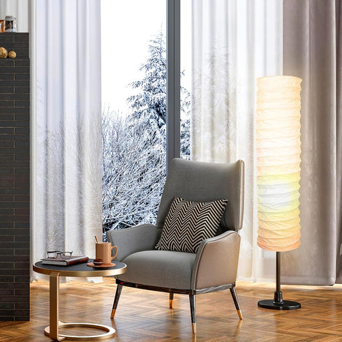 36.22 8.66 Inches, Gatuida Nordic Style Paper Floor Lamp Shade, Tall Lamp Shade Replacement, White, x for Decor