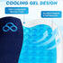 Seat Cushion, Anti-Slip Bottom & Removable Cover Tailbone Pain Relief Cushion for Office, Wheelchair, Car (Blue)