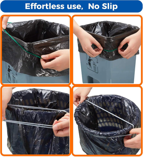 8 32 Set 3 Trash Can Rubber Bands Fit to Gallon Cans, Hongmed Garbage Elastic Bands for Kitchen/Office/Garage, Trash