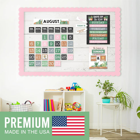 Hadley Designs Cactus Classroom Calendar Set Bulletin Board Sets for Teachers - School Calendar for Classroom, Classroom Calendar Bulletin Board Set for Classroom Decorations by Hadley Designs