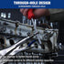 2-Piece Set, 6.5 Inch 10 Inch WORKPRO Locking Pliers Long Nose & Curved Jaw, CR-MO Steel Construction with Adjustable