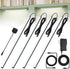 JUSJUBR Black Shell Display Case Lights, LED Lights for Display Case with