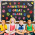 Paw Prints Bulletin Board Set - Dog Paw Print Classroom Decorations, Mini Cutouts for School Party Decor