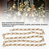 2PCS (2m/78.74in) Watris Veiyi Decorative Chain, Hanging Gold Chain, DIY Chandelier Decor Chain, Metal Chain for Home