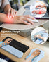 abc.mat Set, Ergonomic Mouse Pad and Keyboard Wrist Rest Support Massage Design Mousepad for Carpal Tunnel Pain Relief