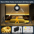 Lights,16.4Ft Bedside,12V Closet HOUHUI Dual Motion Sensor Light Indoor Under Bed Motion Activated LED Strip Lights