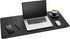 Gallaway Leather Desk Mat, Large 36" x 17" Black Office Desk Pad, Elegant Computer Desk Cover Protector