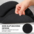 Xaajooio 8 Set, Pcs Ergonomic Mouse Pad and Keyboard Wrist Rest Memory Foam Support for Comfortable Typing, Black