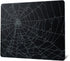 GMKWTL XVX Glass Mouse Pad for Gaming, Black Spider Webs Hard Gaming Mousepad,