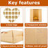 50 Bags.(13.7x8.2x3.7 in),Packaging Bakers.Package 60 Pcs Bread Bags for Homemade Bread With Window Sourdough Paper