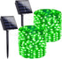Extra-Long 144FT Solar String Lights for Outside, 2 Pack 400LED Solar St.