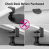 EHO Clamp on Mouse Platform, Clip on 360 Degree Rotating Mouse Tray Attachment, Ergonomic Slide Out Tray (Platinum)